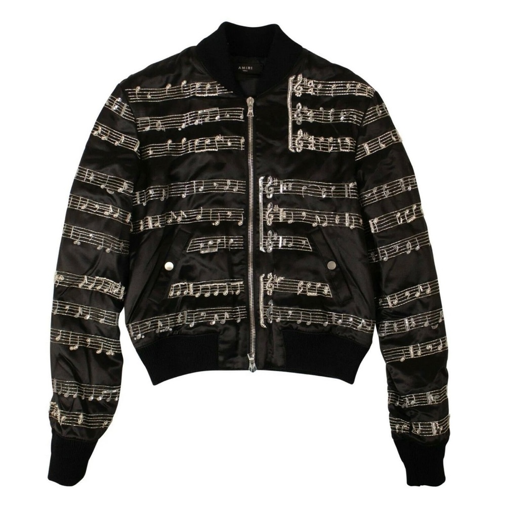 COPY - Amiri Music Note Bomber Jacket